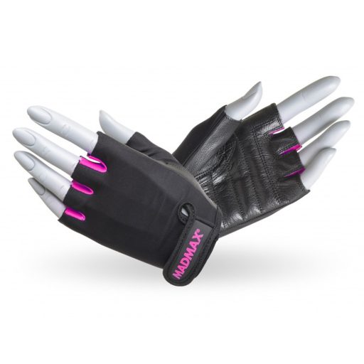 MADMAX Rainbow Fitness Kesztyű - Black/Ruby Red XS