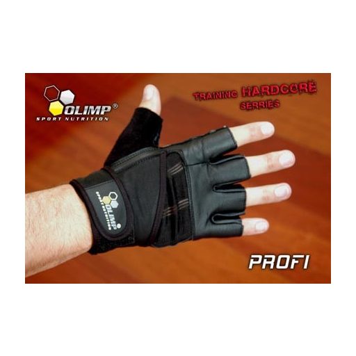 OLIMP SPORT edző kesztyű PROFI Black XXL