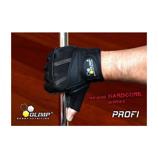 OLIMP SPORT edző kesztyű PROFI Black XXL